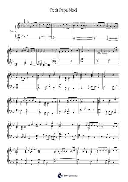 Petit Papa Noël Sheet Music by Henri Martinet-Arr.Duttdes Dawnpril