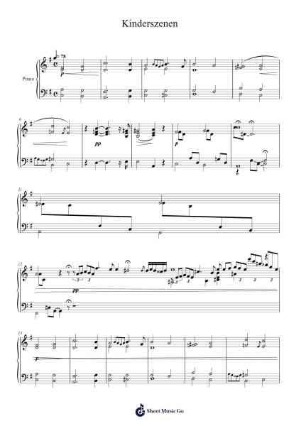The Poet Speaks – Kinderszenen Sheet Music by Robert Schumann-Arr.Yermore