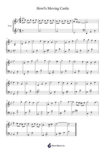Howl's Moving Castle Sheet Music by Joe Hisaishi-Arr.Pumens Faulkgrant