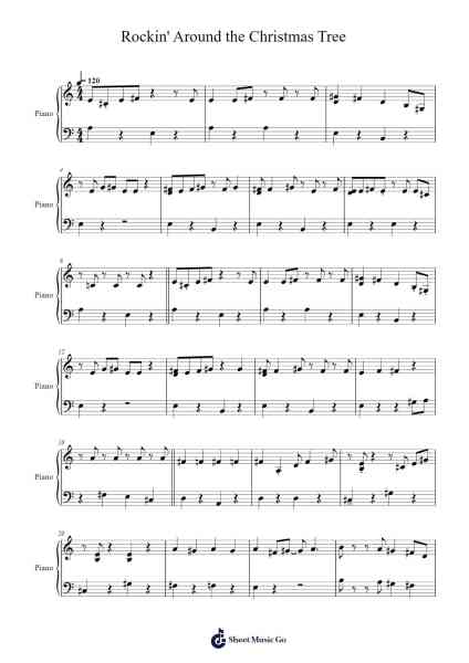 Rockin' Around the Christmas Tree Sheet Music by Brenda Lee-Arr.Dwightharte Phijoyce