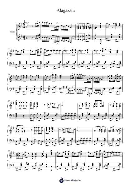 Alagazam Partitura de Abe Holzmann-Arr.Backdn