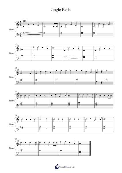 Jingle Bells Sheet Music by James Lord Pierpont-Arr.Keatsrid Burnsgo