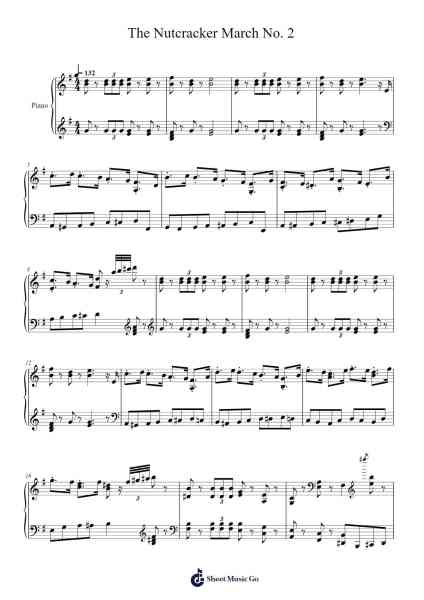 March No. 2 – The Nutcracker Sheet Music by Pyotr Tchaikovsky-Arr.Earlfay Joyceraine