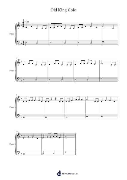 Old King Cole Sheet Music by Traditional-Arr.Spenvice