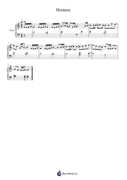 Homura - Demon Slayer Partitura de LiSA-Arr.Terlew Trislouis