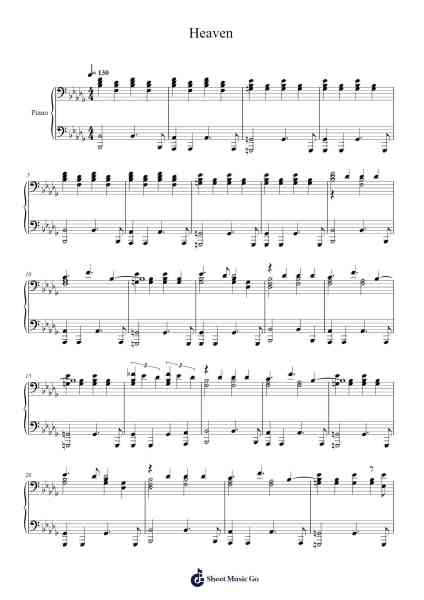 Heaven Sheet Music by Depeche Mode-Arr.Dickbryce Biien