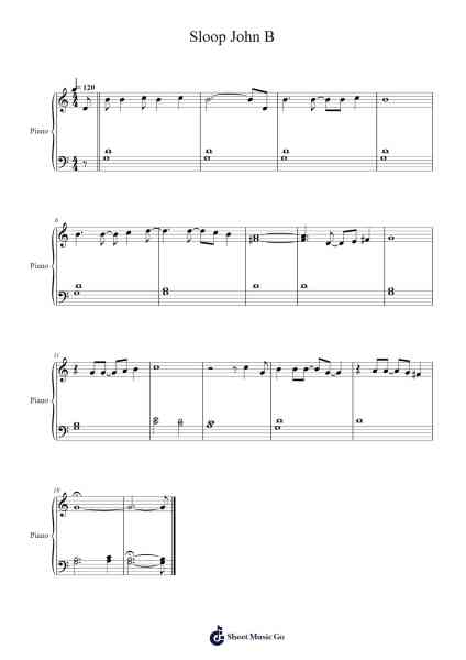 Sloop John B 樂譜由 The Beach Boys - 編曲 Roymens