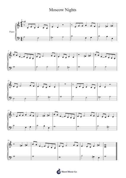 Moscow Nights Sheet Music by Vasily Solovyov-Sedoi-Arr.Pullzie Willmiles