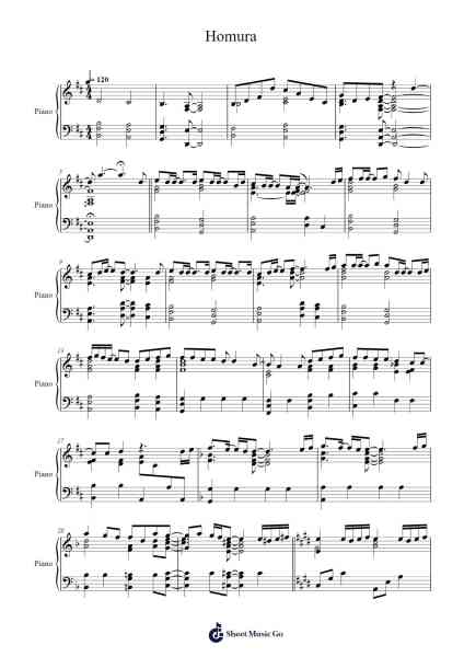Homura - Demon Slayer Partitura de LiSA-Arr.Bardtrid