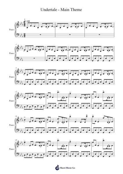 Undertale - Main Theme Sheet Music by Toby Fox-Arr.Lytckey Comnel