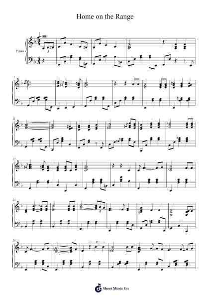 Home on the Range Sheet Music by Daniel E. Kelley-Arr.Crailynn Rodlan