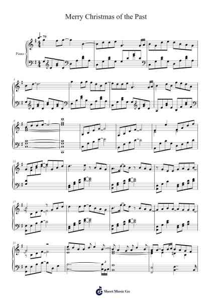 Merry Christmas of the past Sheet Music by B'z-Arr.O'Cady Bobde