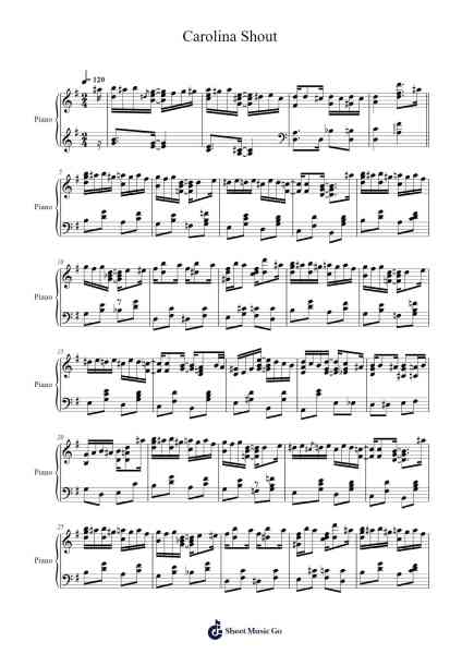Carolina Shout Sheet Music by James Price Johnson-Arr.Priestvy