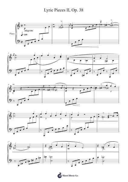 Melody No. 3 – Lyric Pieces II, Op. 38 Sheet Music by Edvard Grieg-Arr.Boyletio Wanleigh