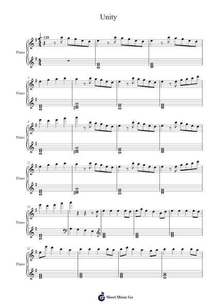 Unity Sheet Music by TheFatRat-Arr.Dannah Motfitch