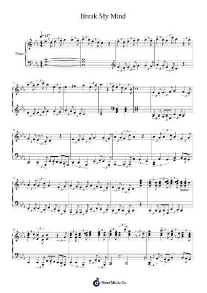 FNAF – Break My Mind Sheet Music by DAGames-Arr.Kayien Goldine