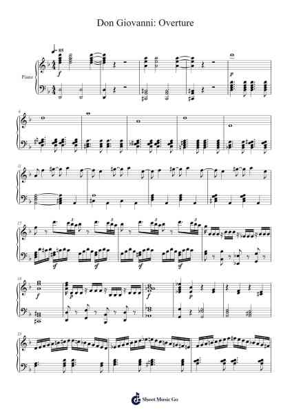 Don Giovanni: Overture Sheet Music by Wolfgang Amadeus Mozart-Arr.Hudfitch Terleign