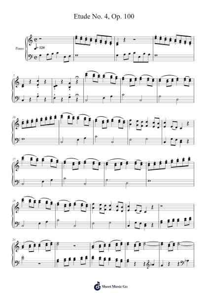Small Gathering – Etude No. 4, Op. 100 Sheet Music by Friedrich Burgmüller-Arr.Mollries