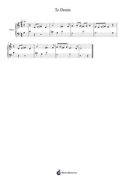Te Deum – Eurovision Hymn Sheet Music by Marc-Antoine Charpentier-Arr.Vingai Parryl