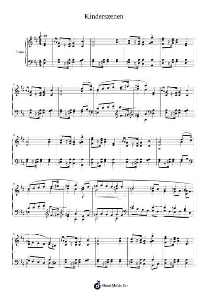 A Curious Story – Kinderszenen Sheet Music by Robert Schumann-Arr.Yerleen Virdean