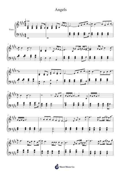 Angels Sheet Music by Robbie Williams-Arr.Zarol Hayleste