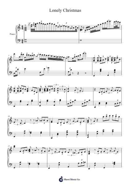 Lonely Christmas Sheet Music by Eason Chan-Arr.Frannence Harstowe