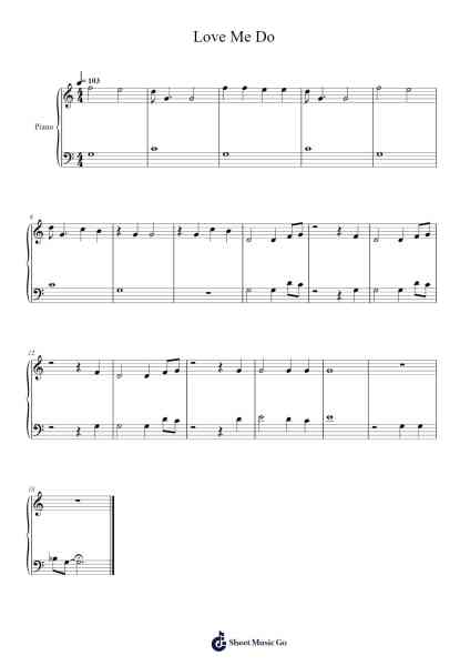 Love Me Do Sheet Music by The Beatles-Arr.Beauray