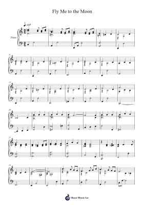 Fly Me to the Moon Sheet Music by Bart Howard-Arr.Childdy Whitkin