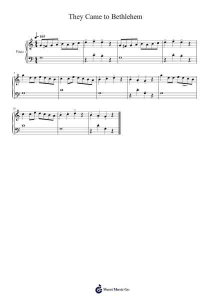 They Came to Bethlehem Sheet Music by Polish Traditional-Arr.Irbald Jouvier