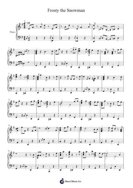 Frosty the Snowman Sheet Music by Jack Rollins/Steve Nelson-Arr.Blandel