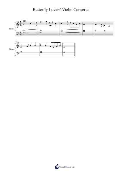 Butterfly Lovers' Violin Concerto Sheet Music by He Zhanhao/Chen Gang-Arr.Ution Foxwer