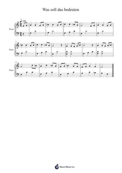 Was soll das bedeuten Sheet Music by German Traditional-Arr.Websjean Hodgdre
