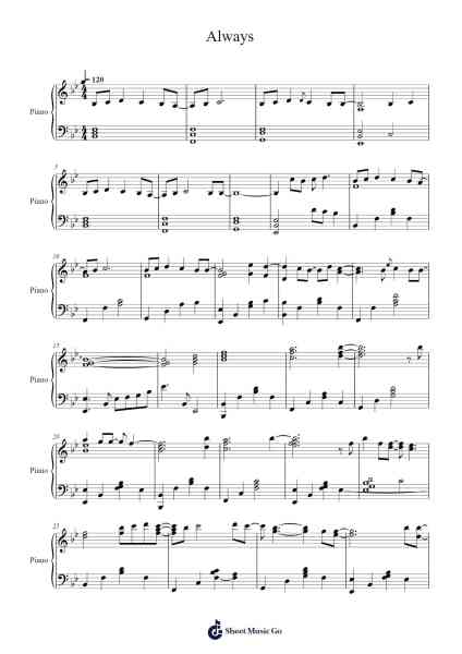 Always – Descendant of the Sun Sheet Music by Yoon Mi-Rae-Arr.Lesdes Sadel