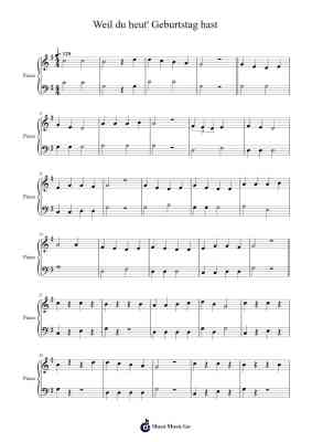 Weil du heut' Geburtstag hast Sheet Music by Detlev Jöcker-Arr.Saslaide Wattvic