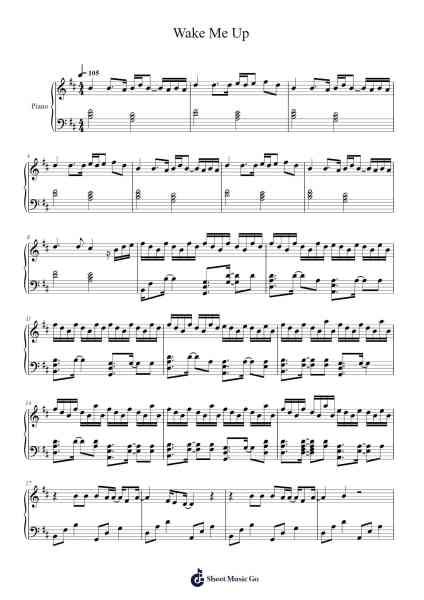 Wake Me Up Sheet Music by Avicii-Arr.Longbohm