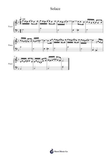 Solace, a Mexican Serenade Sheet Music by Scott Joplin-Arr.Bulwatt Beergrant
