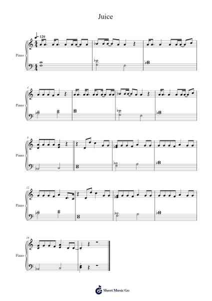 Juice Sheet Music by Lizzo-Arr.Belllas Priestsopp