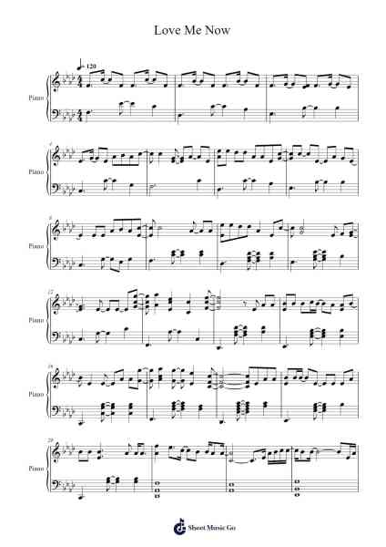 Love Me Now Sheet Music by John Legend-Arr.Hagchel Perpel