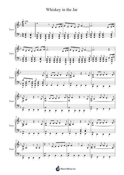 Whiskey in the Jar Partitura de Metallica-Arr.Simpbrown