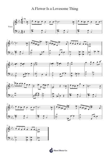 A Flower Is a Lovesome Thing Sheet Music by Billy Strayhorn-Arr.Molthel