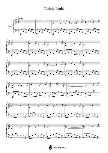 O Holy Night Sheet Music by Adolphe Adam-Arr.Mollkerr