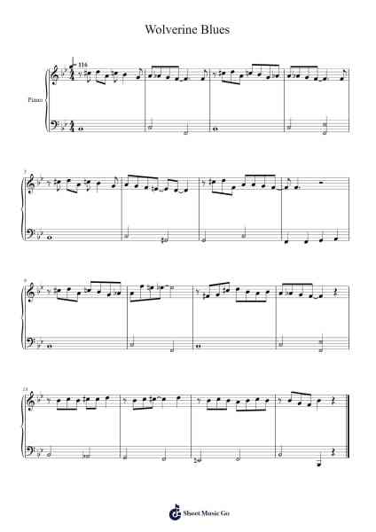 Wolverine Blues Sheet Music by Jelly Roll Morton-Arr.Mattrie