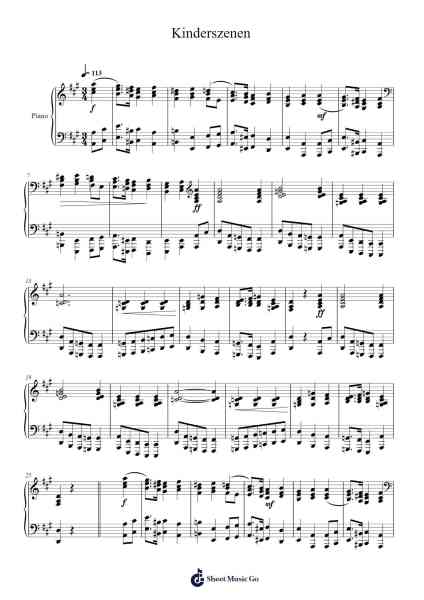 An Important Event – Kinderszenen Sheet Music by Robert Schumann-Arr.Bairdbian Lystan