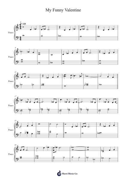 My Funny Valentine Sheet Music by Richard Rodgers-Arr.Chadner