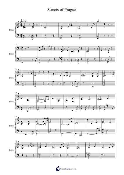 Streets of Prague Sheet Music by Alfonso Gugliucci-Arr.Buthouse Oisenny