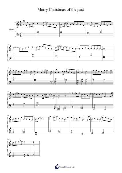Merry Christmas of the past Sheet Music by B'z-Arr.Luroe Boycefay