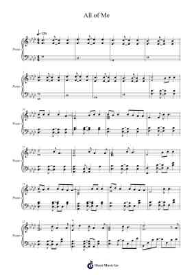 All of Me Sheet Music by John Legend-Arr.Bardthea Faylotte