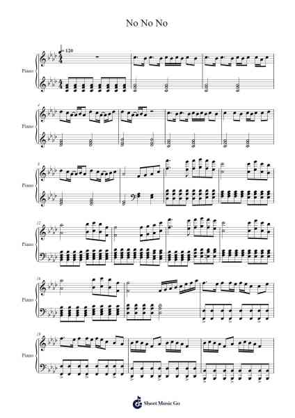 No No No Sheet Music by TheFatRat-Arr.Gailgale
