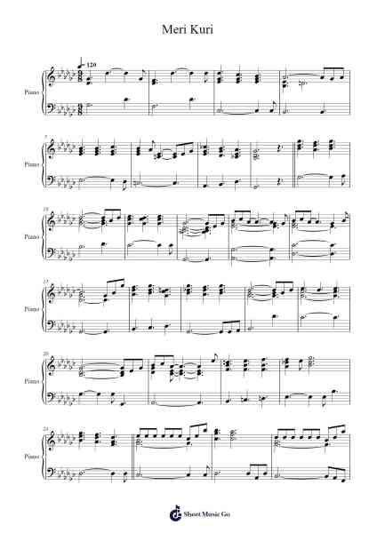 Meri Kuri Sheet Music by BoA-Arr.Hugsay