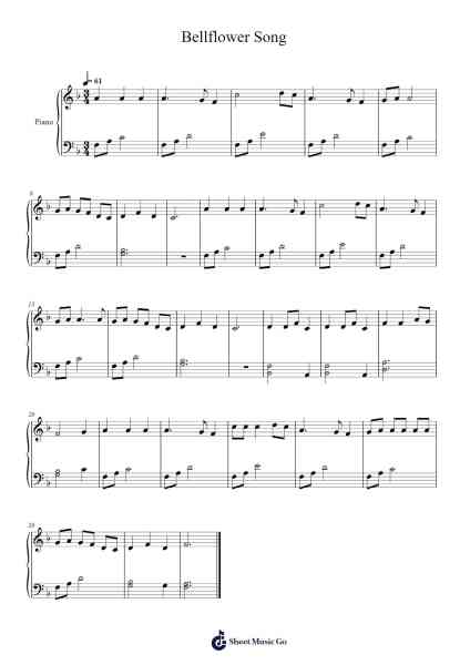 Bellflower Song Sheet Music by Korean Traditional-Arr.Griries